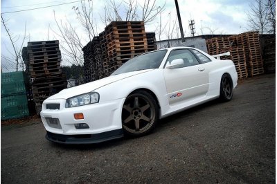 Расширители передних арок на Nissan Skyline R34 GTT